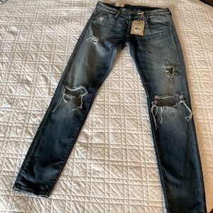 Distressed jeans, never worn